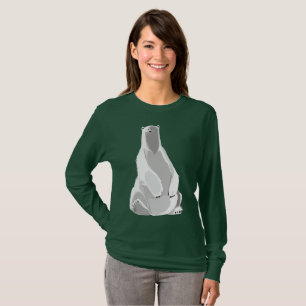 Camiseta Urso Polar Relaxado - Arte Minimalista