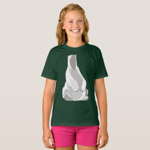 Camiseta Urso Polar Relaxado - Arte Minimalista