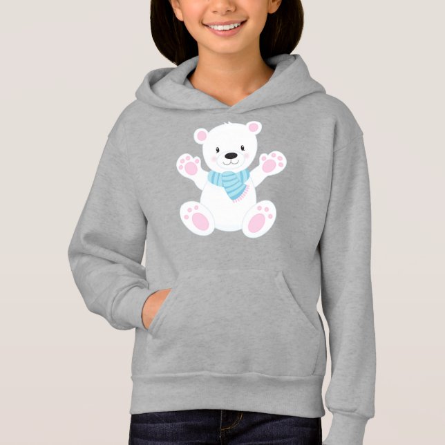 Camiseta Urso Polar, Urso Branco, Urso Bonito, Urso Com Sca (Frente)