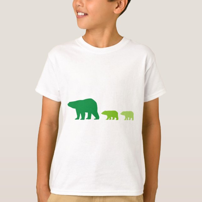 Camiseta Urso Polar Verde (Frente)