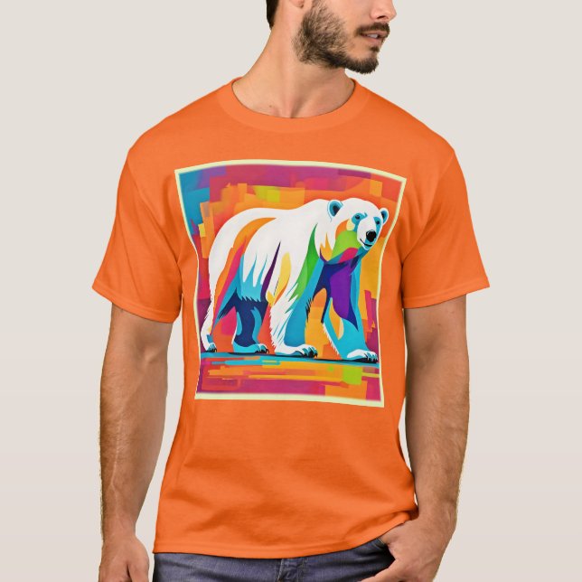 Camiseta Urso Polar Vibrante (Frente)
