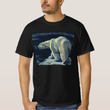 Urso Polar Vintage, Animais da Vida Marinha do Árt