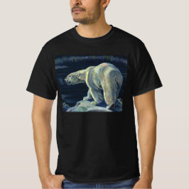 Camiseta Urso Polar Vintage, Animais da Vida Marinha do Árt