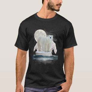Camiseta Urso Polar Zoológico Vida Selvagem Amante de Anima