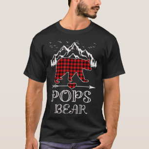 Camiseta Urso pop, Urso Xadrez Vermelho Buffalo Urso Pop Pa