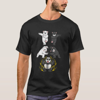 Camiseta Urso Preto e Branco na Fusão Panda