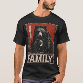 Camiseta Urso Preto e Cubo - Obrigação Familiar Fúria e Ten