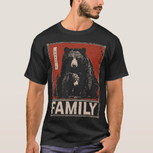 Camiseta Urso Preto e Cubo - Obrigação Familiar Fúria e Ten