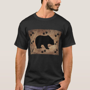 Camiseta Urso Preto E Tubarão