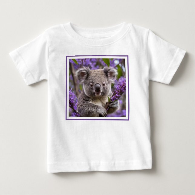 Camiseta Urso Purple Jacaranda Koala (Frente)