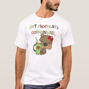 Camiseta Urso quente da menina de ChocolateConoisseur