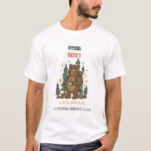 Camiseta Urso Retro com Texto Personalizado