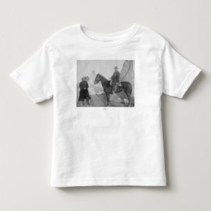 Camiseta Urso "rochoso" principal de Oglala com branco