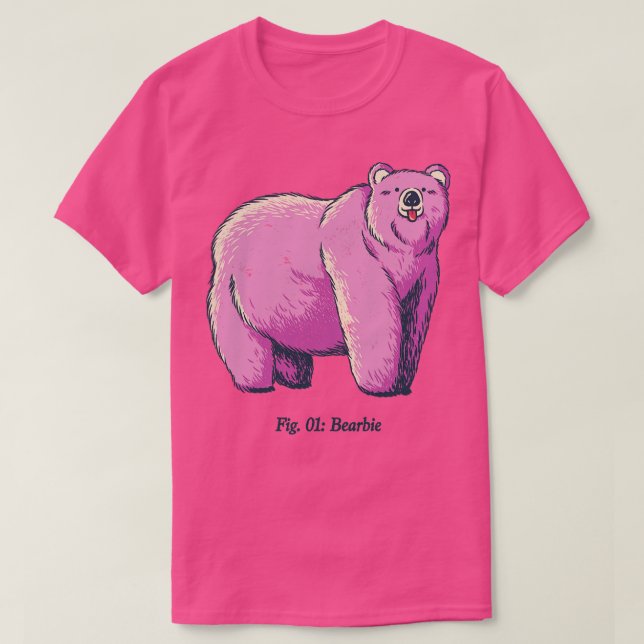Camiseta Urso Rosa Bearbie (Frente do Design)