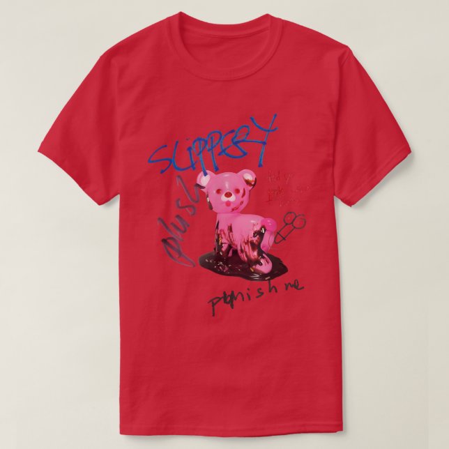 Camiseta Urso Rosa do grafite (Frente do Design)