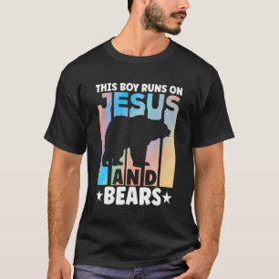 Camiseta Urso Roupa Grizzly Selvagem para Meninos