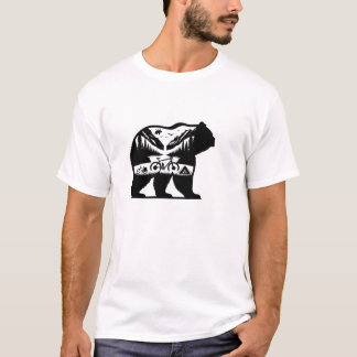 Camiseta Urso Selvagem - Acampamento, Biqueio e Natureza