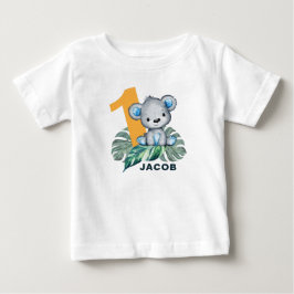 Camiseta Urso Selvagem de Cólvora Cóta Primeiro Aniversário