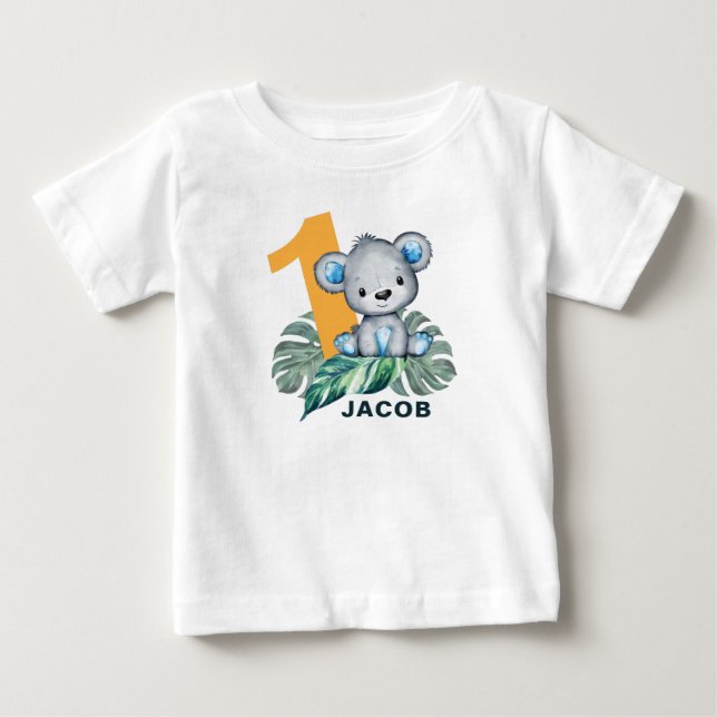 Camiseta Urso Selvagem de Cólvora Cóta Primeiro Aniversário (Frente)