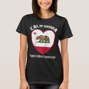 Camiseta Urso Sinalizador da Califórnia Urso Grizzly na Cal