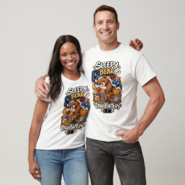 Camiseta Urso Sonolento Cochilando em Andamento Humor de Ur