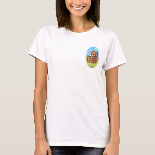 Camiseta Urso Surpresa de Picnic (Frente)