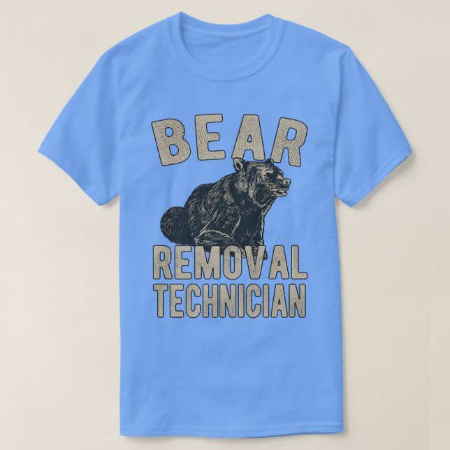 Camiseta Urso Técnico de Remoção do Urso Caçando Lover Prem (Frente do Design)