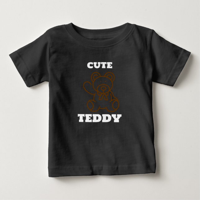 Camiseta Urso Teddy Fofo de Verão para Crianças (Frente)