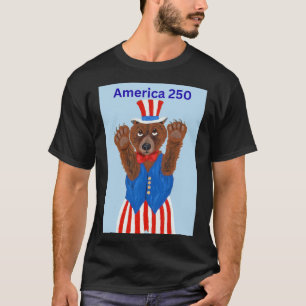 Camiseta Urso Tio Sam América 250 