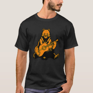 Camiseta Urso Tocando Violão - Guitarrista 3