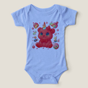 Camiseta Urso Unicórnio Bubblegum