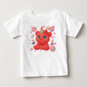 Camiseta Urso Unicórnio Bubblegum