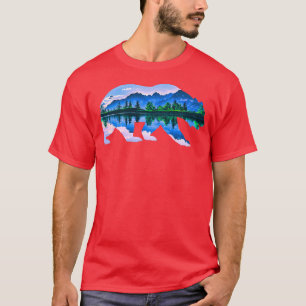 Camiseta Urso urso-pardo, motif animal, floresta selvagem