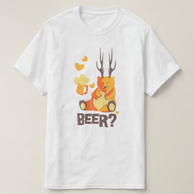 Camiseta Urso? Veado? Cerveja? (Frente do Design)