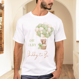 Camiseta Urso Verde Neutro Oh Pai De Bebê