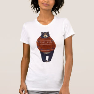 Camiseta Urso vermelho da camisola da rena