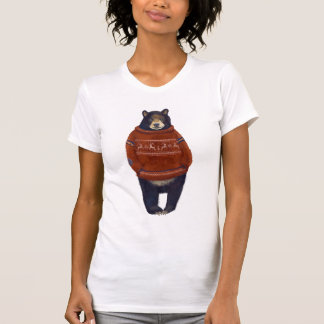 Camiseta Urso vermelho da camisola da rena