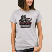 Urso Vintage Fofo Regando Rosas Clube do Jardim