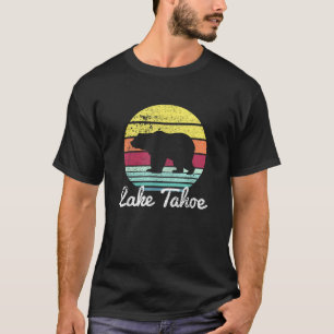 Camiseta Urso Vintage Retro Lago Tahoe Califórnia EUA