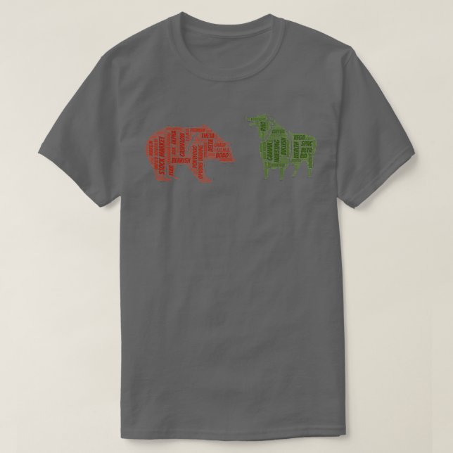 Camiseta Urso vs Touro (Frente do Design)