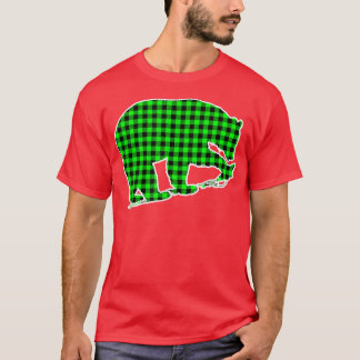 Camiseta Urso Xadrez Verde