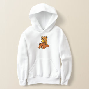 Camiseta Ursos Adoráveis Comendo Doce Favo de Mel Cartoon