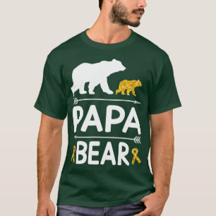 Camiseta Ursos Andando Juntos Papa Vovô Avô Daugh