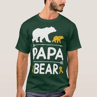 Camiseta Ursos Andando Juntos Papa Vovô Avô Daugh