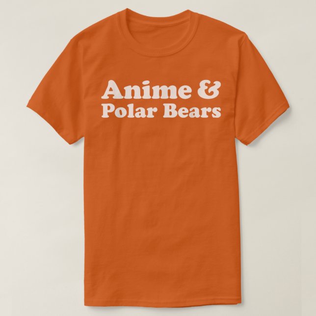 Camiseta Ursos Animes e Polares ou Urso Polar Kawaii 55 (Frente do Design)