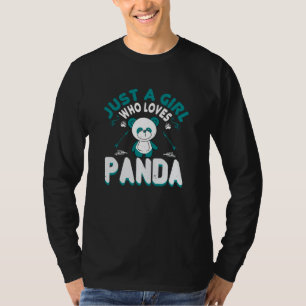 Camiseta Ursos - Apenas Uma Menina Que Ama Panda