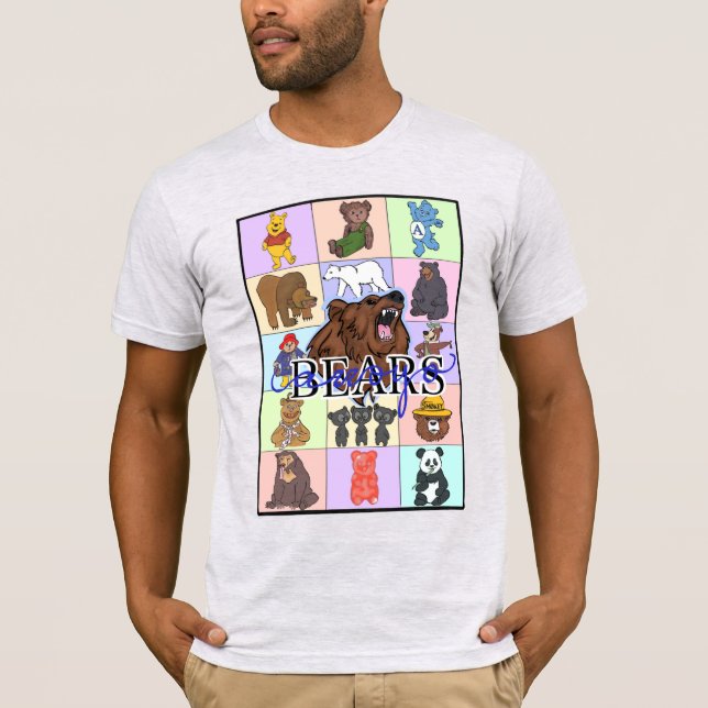 Camiseta Ursos arco-íris (Frente)