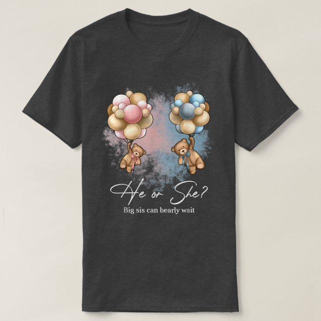 Camiseta Ursos Balões Grande Sis Pode Brancar Esperar Sexo (Frente do Design)