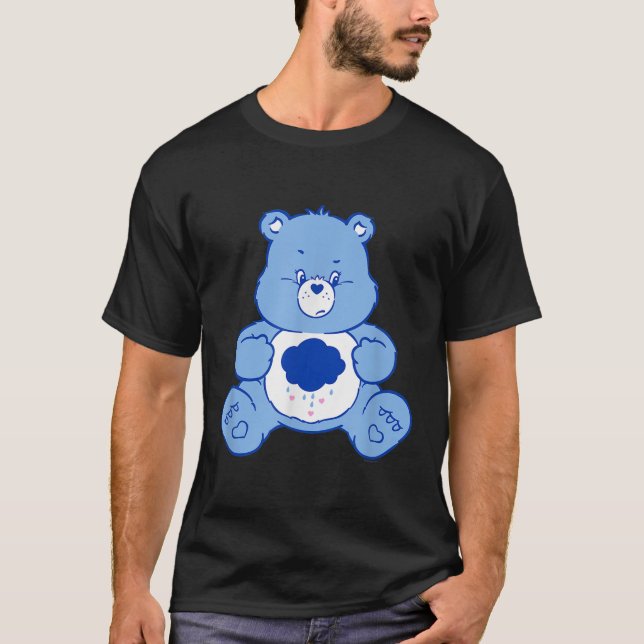 Camiseta Ursos De Cuidados Sentados Com Urso Engraçado  (Frente)