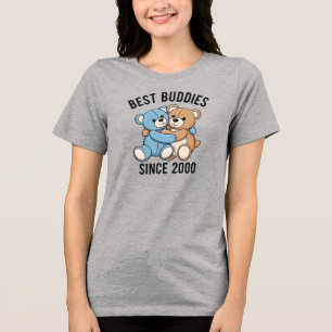 Camiseta Ursos de Pelúcia Melhores Amigos Desde 2000